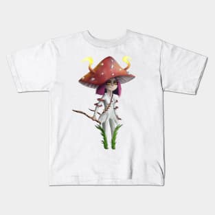 Mushroom Girl Kids T-Shirt